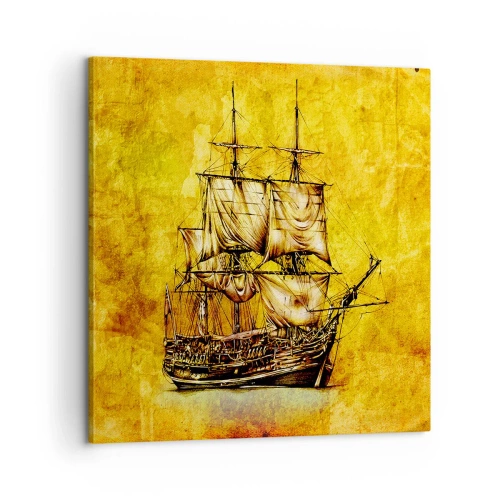 Obraz na plátne - Smer Tortuga! - 60x60 cm