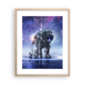 Plagát v ráme zo svetlého duba - Hviezdne nebo nado mnou - 40x50 cm