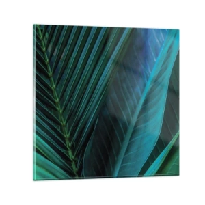 Obraz na skle - Anatómia zelene - 50x50 cm