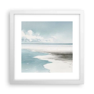 Plagát v bielom ráme - Jemný príliv - 30x30 cm