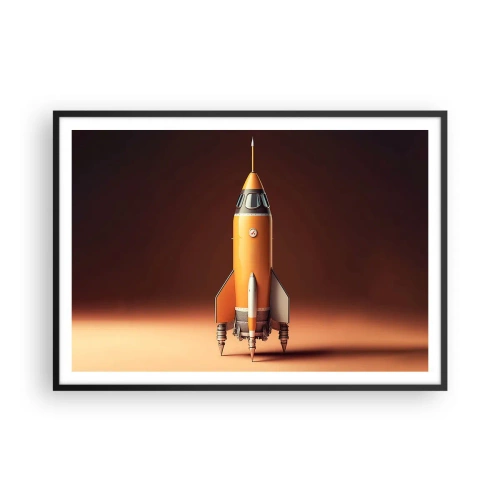 Plagát v čiernom ráme - Začína to snom - 100x70 cm