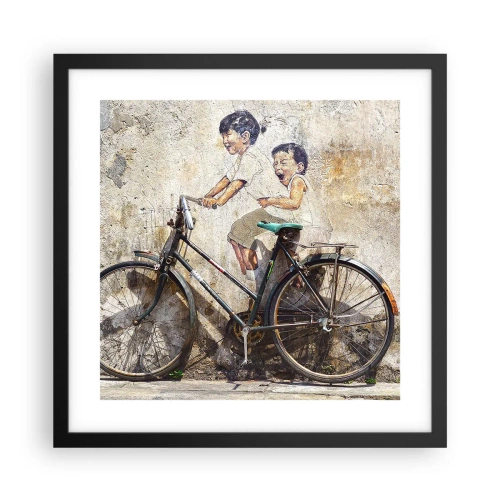 Plagát v čiernom ráme - Pravda alebo klam? - 40x40 cm