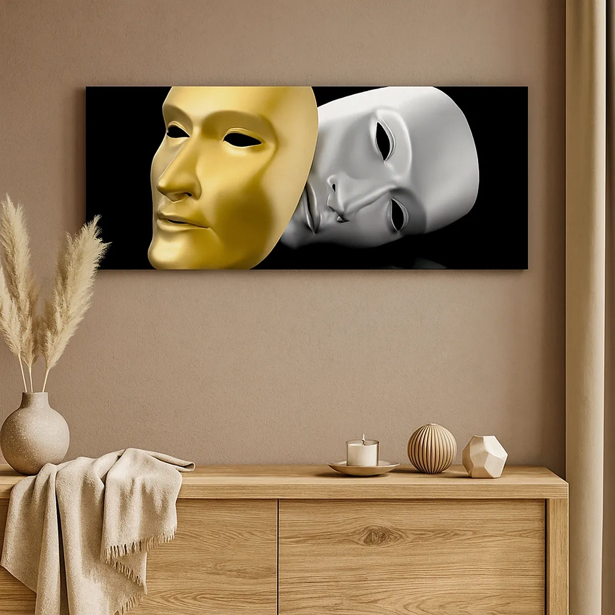 Obraz na plátne - Život je divadlo - 30x30 cm