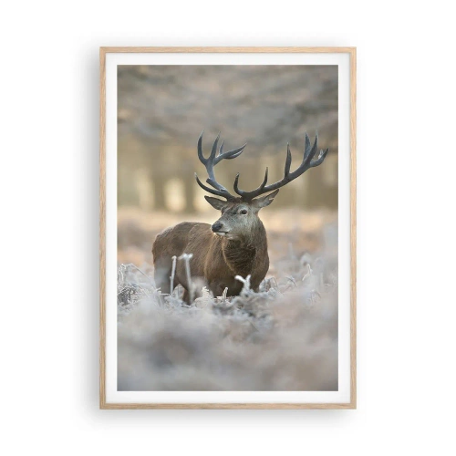 Plagát v ráme zo svetlého duba - Svieže ráno - 70x100 cm