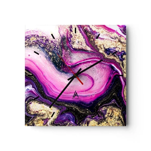 Nástenné hodiny - Okamih v zákulisí - 30x30 cm