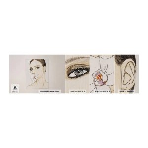 Vzorka samolepiacej fototapety Deluxe Sticker - Symbol elegancie a krásy - Abstrakcia, Kus, Žena - 100x30 cm