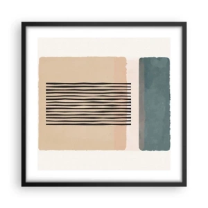 Plagát v čiernom ráme - Všetko v poriadku - 50x50 cm