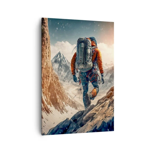 Obraz na plátne - Osamelý bojovník - 70x100 cm