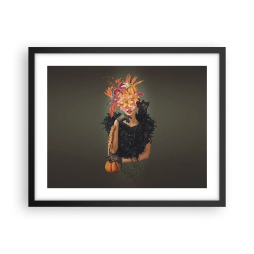 Plagát v čiernom ráme - Kúzlo čarodejnice - 50x40 cm