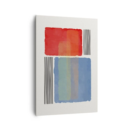 Obraz na plátne - Duch a písmeno geometrie - 70x100 cm