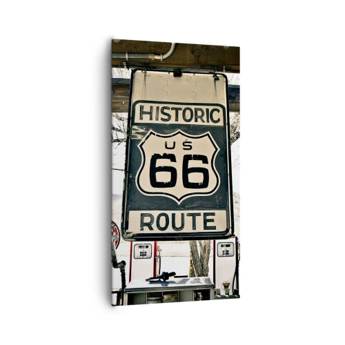 Obraz na plátne - Americká retro cesta - 65x120 cm
