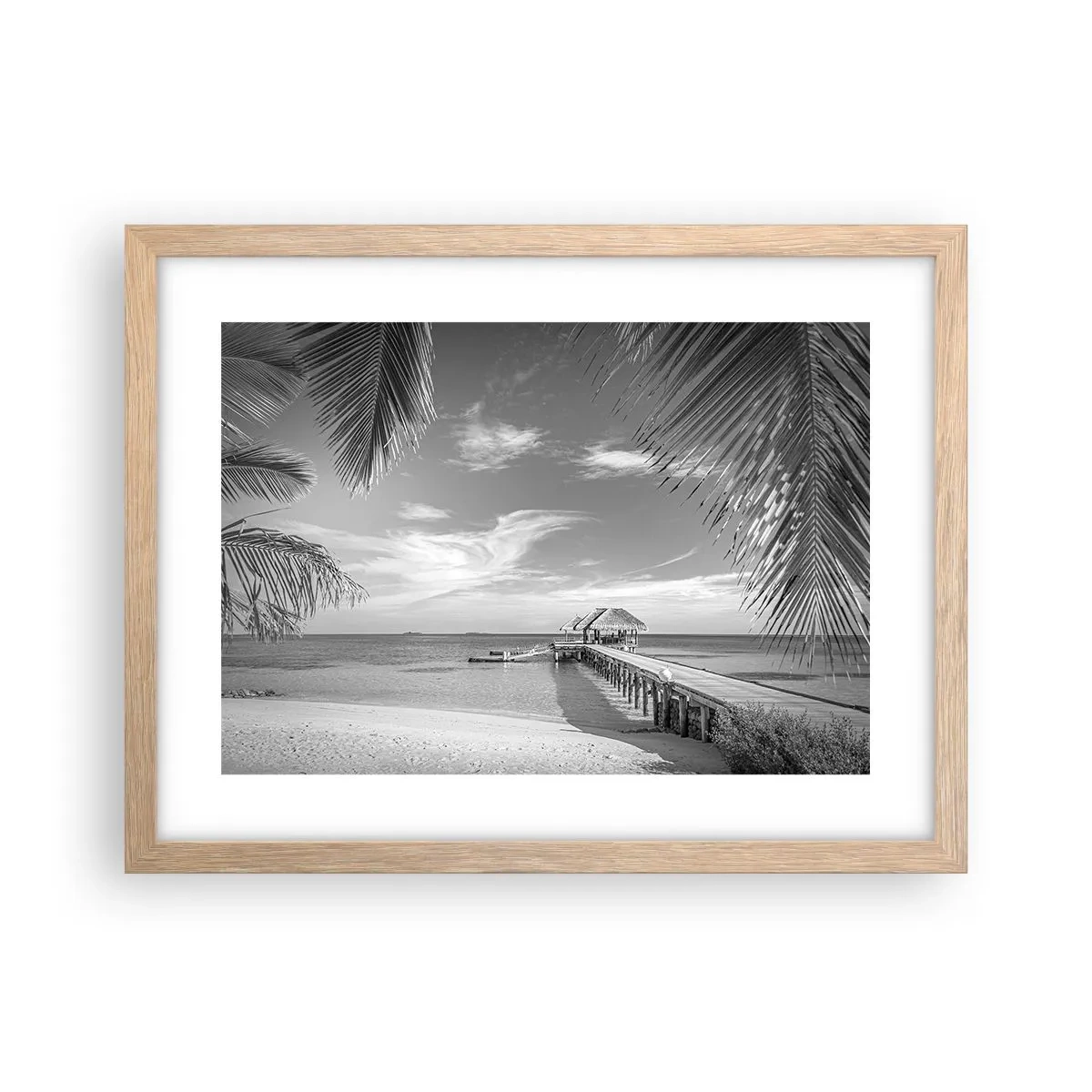 Plagát v ráme zo svetlého duba - Spomienka alebo sen? - 40x30 cm