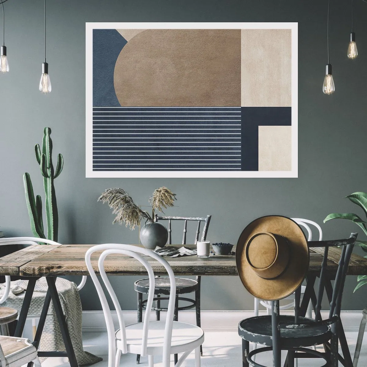 Plagát - Kompozícia jednoduchosti a guľatosti - 91x61 cm