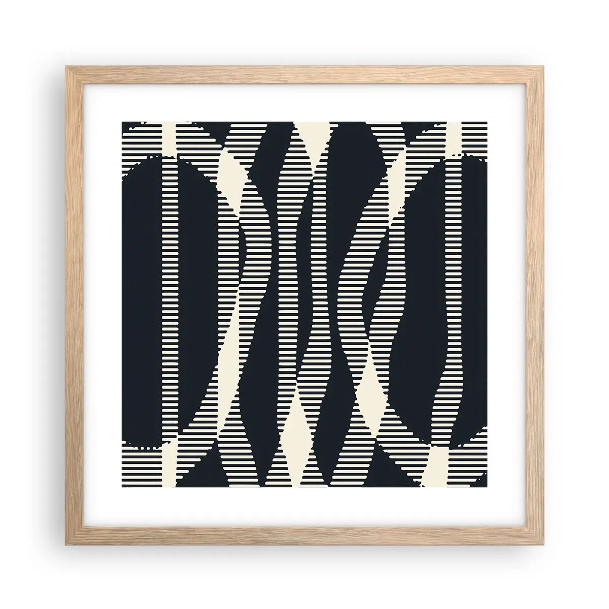 Plagát v ráme zo svetlého duba - Pokus o prelomenie temnoty - 40x40 cm