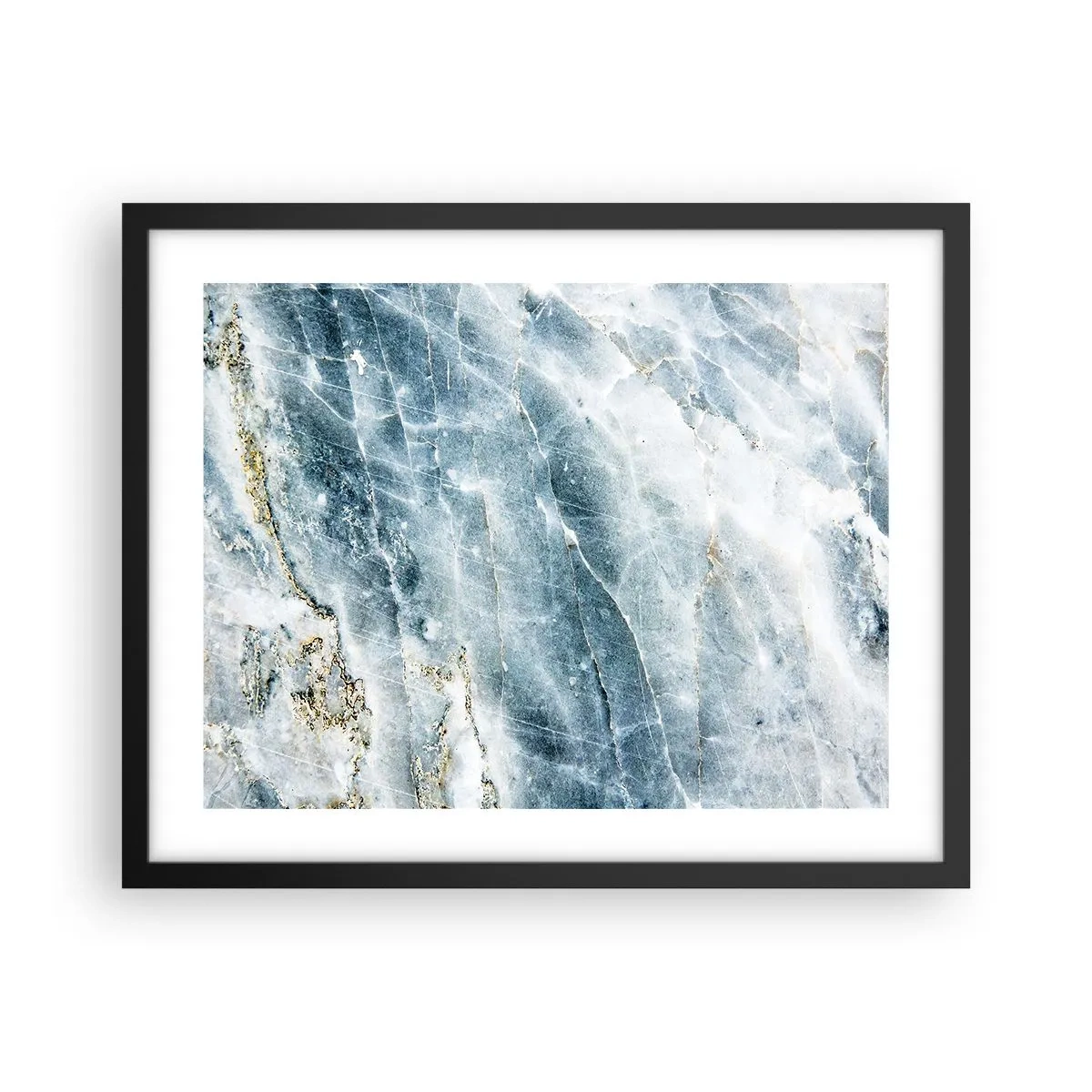 Plagát v čiernom ráme - Ľadový svet - 50x40 cm