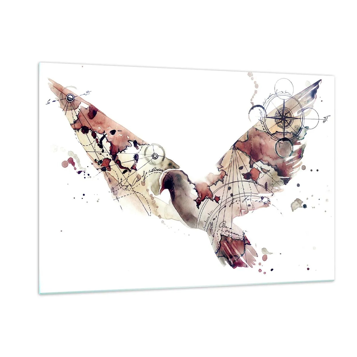 Obraz na skle - Vzdušný pútnik - 120x80 cm