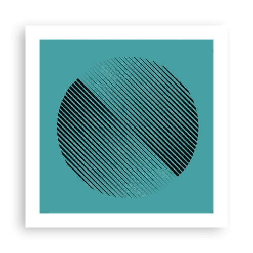 Plagát - Kruh – geometrická variácia - 50x50 cm