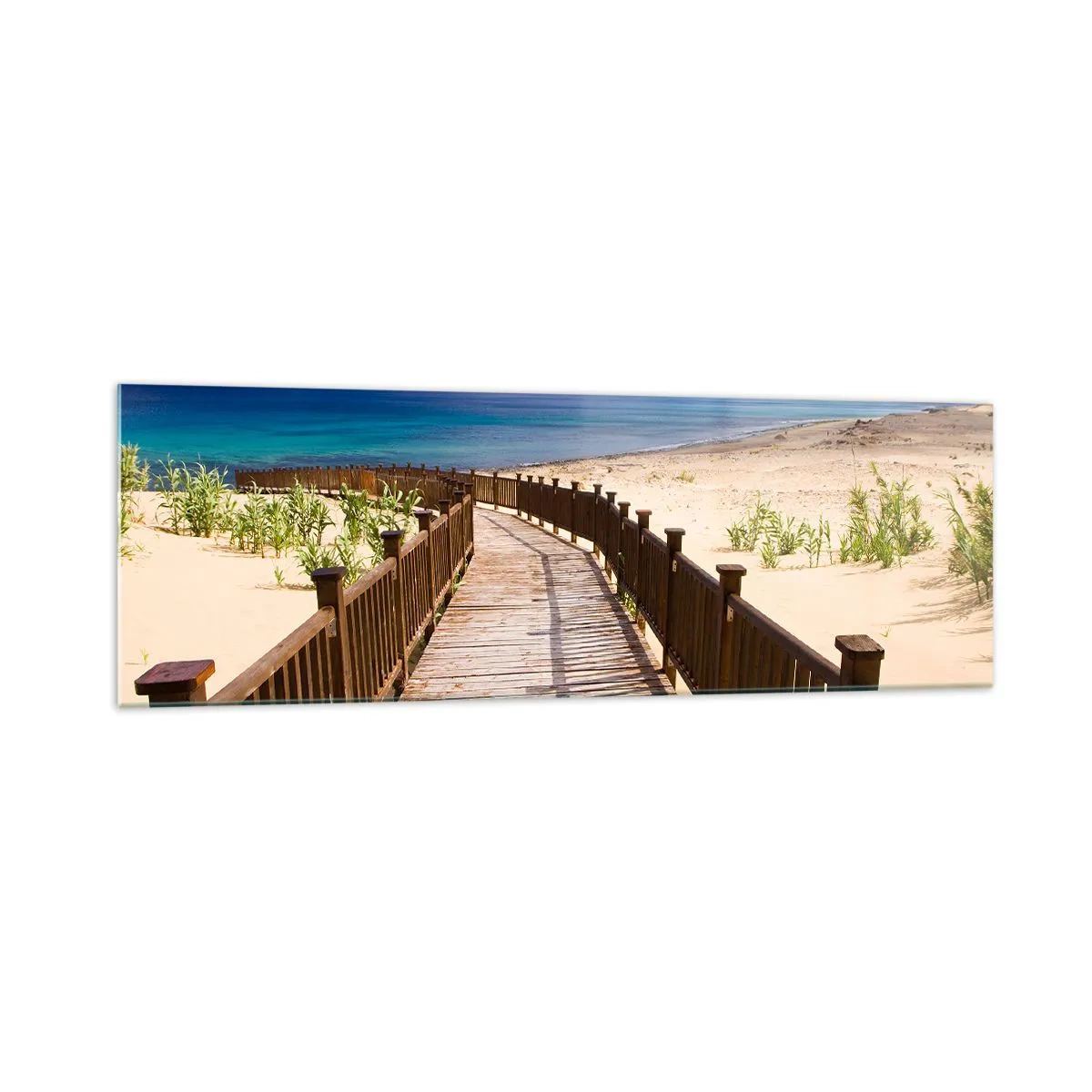 Obraz na skle - Vezmi ma na šťastné ostrovy - 160x50 cm