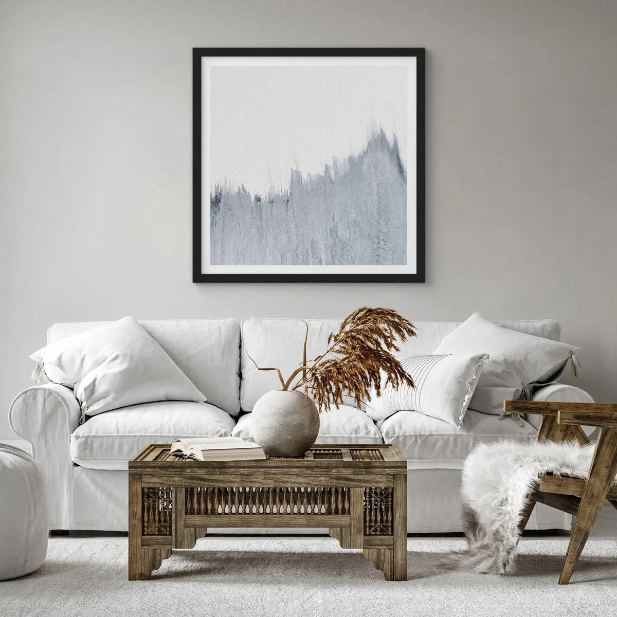 Plagát v čiernom ráme - Tajomný záznam - 40x40 cm