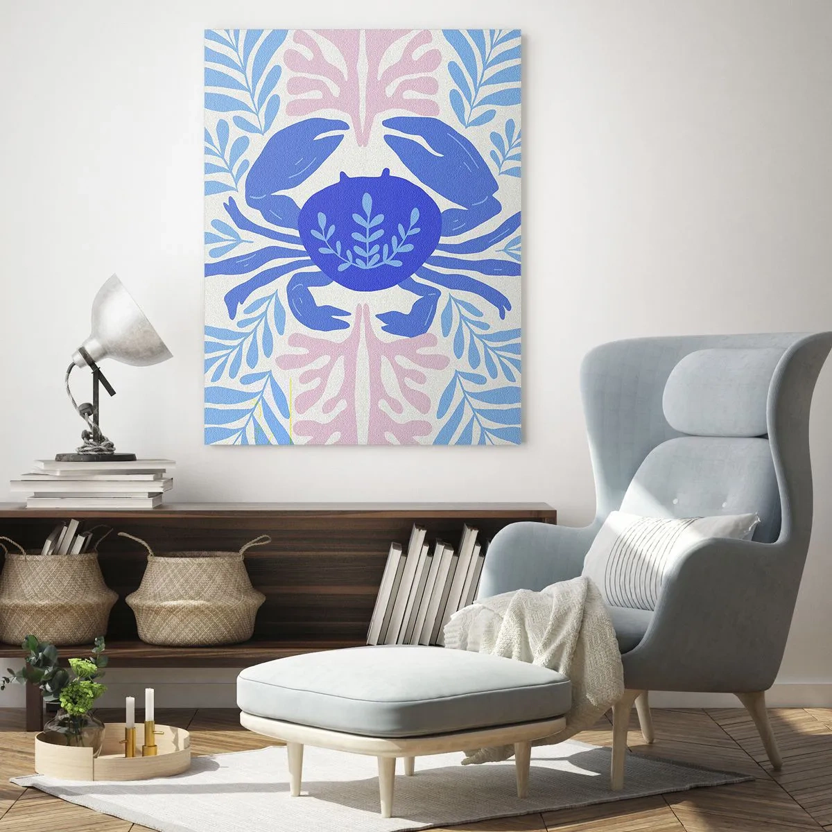 Obraz na skle - Ako morský kvet - 80x120 cm