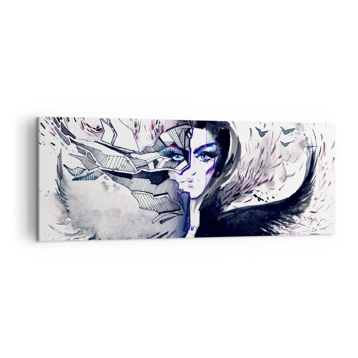 Obraz na plátne - Démonická a krásna - 140x50 cm
