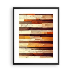 Plagát v čiernom ráme - Hymna lesných stromov - 40x50 cm