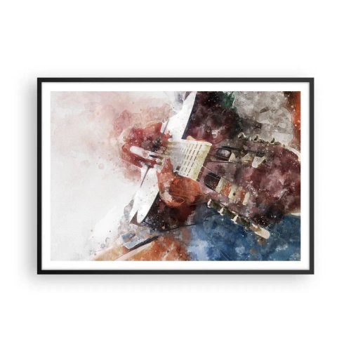 Plagát v čiernom ráme - Čo si o tom myslíš? - 100x70 cm