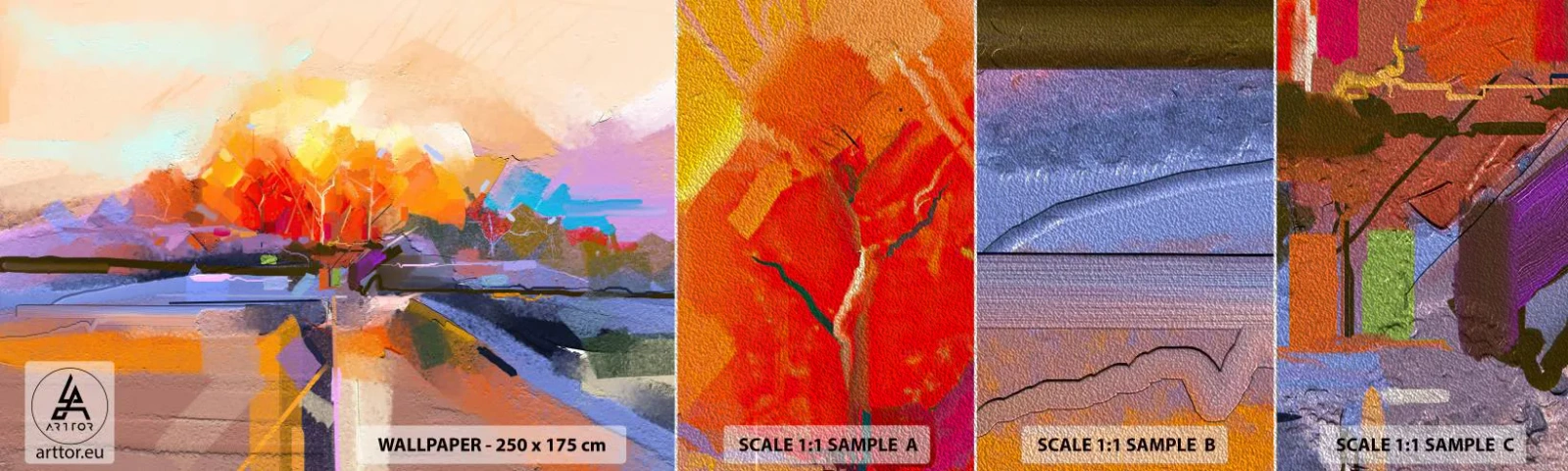 Vzorka fototapety Premium Sand - A bola jeseň - Krajina, Kus, Príroda - 100x30 cm