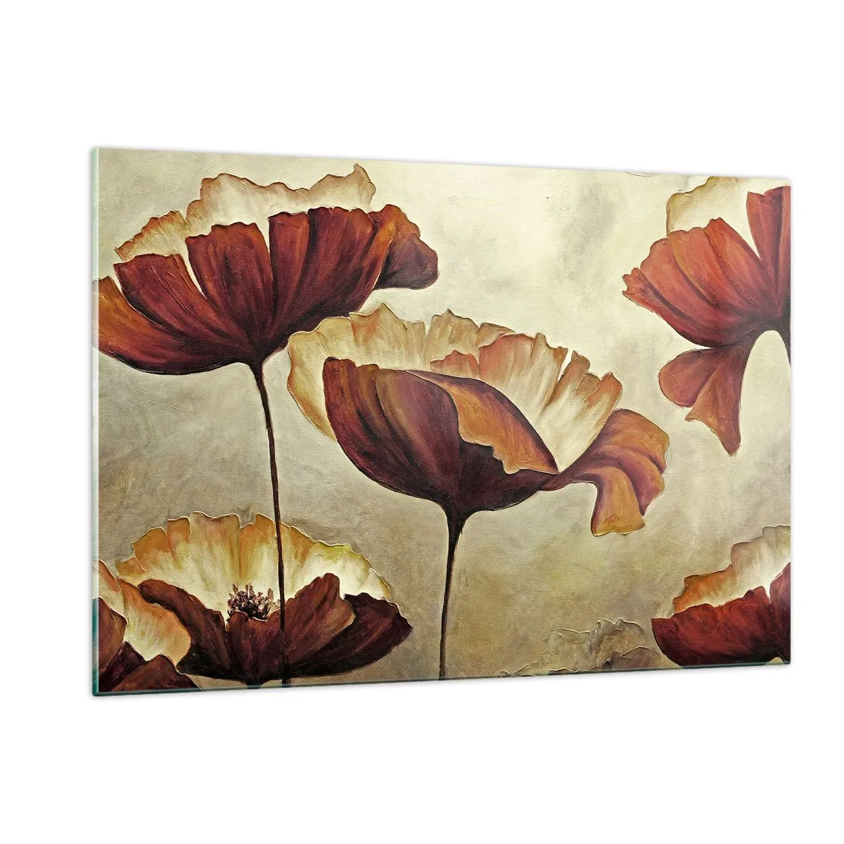 Obraz na skle - Lán lúky - 120x80 cm