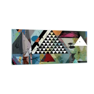 Obraz na skle - Aké je to jednoduché - 100x40 cm