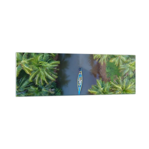 Obraz na skle - Na tropickom chodníku - 160x50 cm