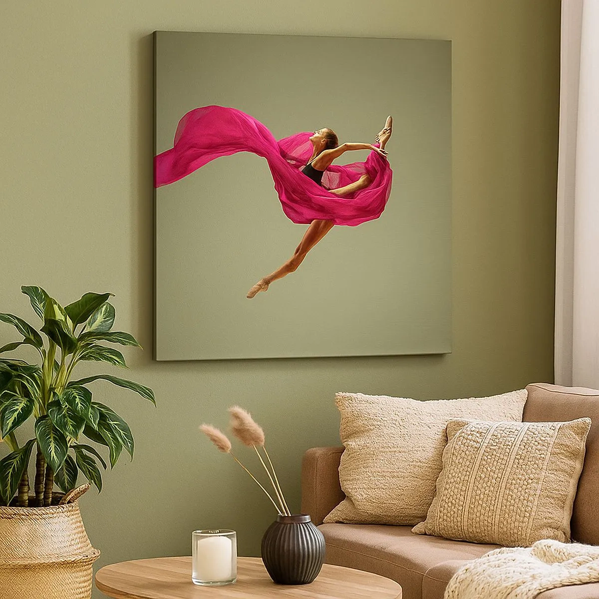 Obraz na plátne - Tancujúci plameň - 30x30 cm