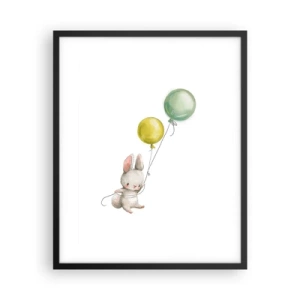Plagát v čiernom ráme - Poletím aj ja! - 40x50 cm