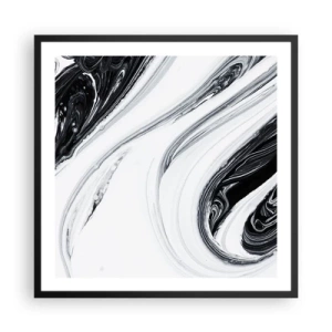 Plagát v čiernom ráme - Spojenie protikladov - 60x60 cm