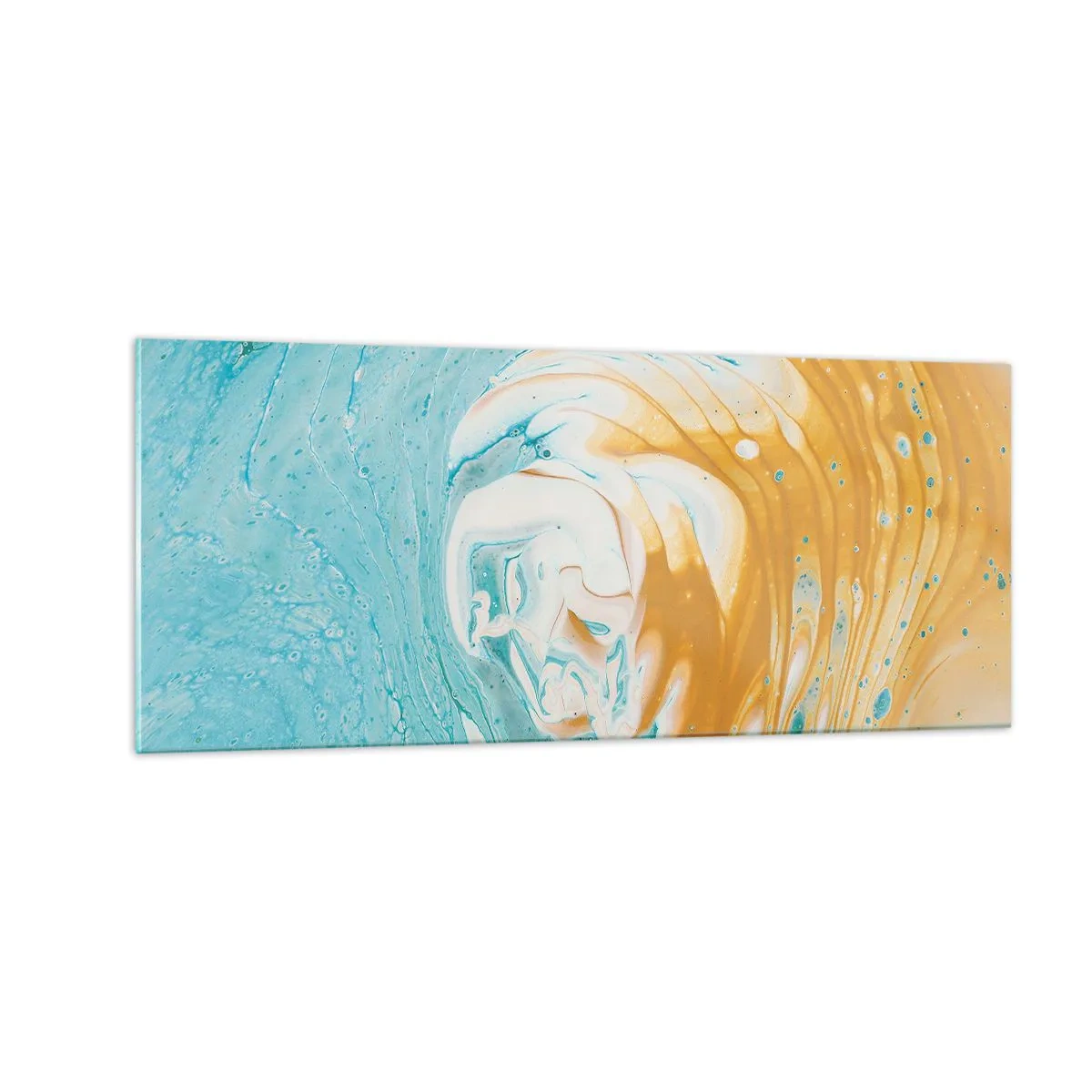 Obraz na skle - Pastelový vír - 100x40 cm