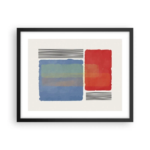 Plagát v čiernom ráme - Duch a písmeno geometrie - 50x40 cm