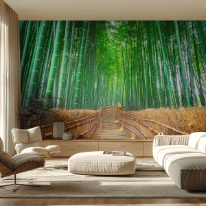 Fototapeta Standard Eco - Esencia ázijskej prírody - Bambus, Bambusový les, Príroda - 300x210 cm