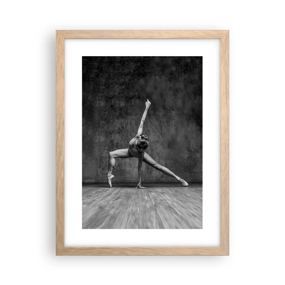 Plagát v ráme zo svetlého duba - Ideál rovnováhy - 30x40 cm