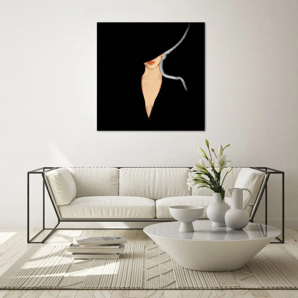 Obraz na skle - Elegancia a štýl - 60x60 cm