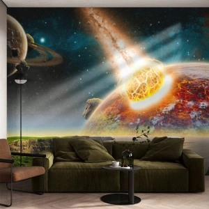 Fototapeta Standard Eco - Vesmírna dráma - Abstrakcia, Krajina, Kozmos - 300x210 cm