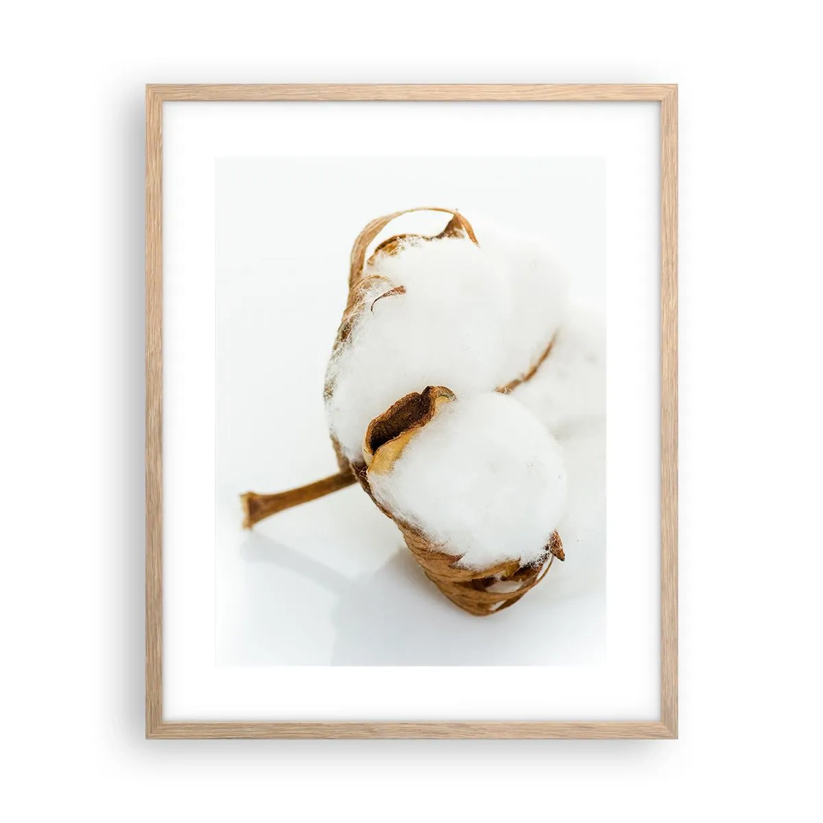 Plagát v ráme zo svetlého duba - Mäkká od prírody - 40x50 cm