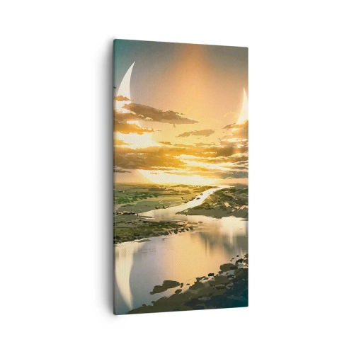 Obraz na plátne - Niekde vo vzdialenej galaxii - 55x100 cm