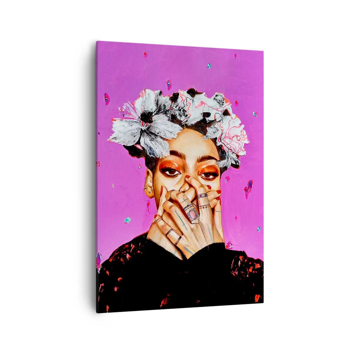 Obraz na plátne - Trochu bláznivá - 70x100 cm