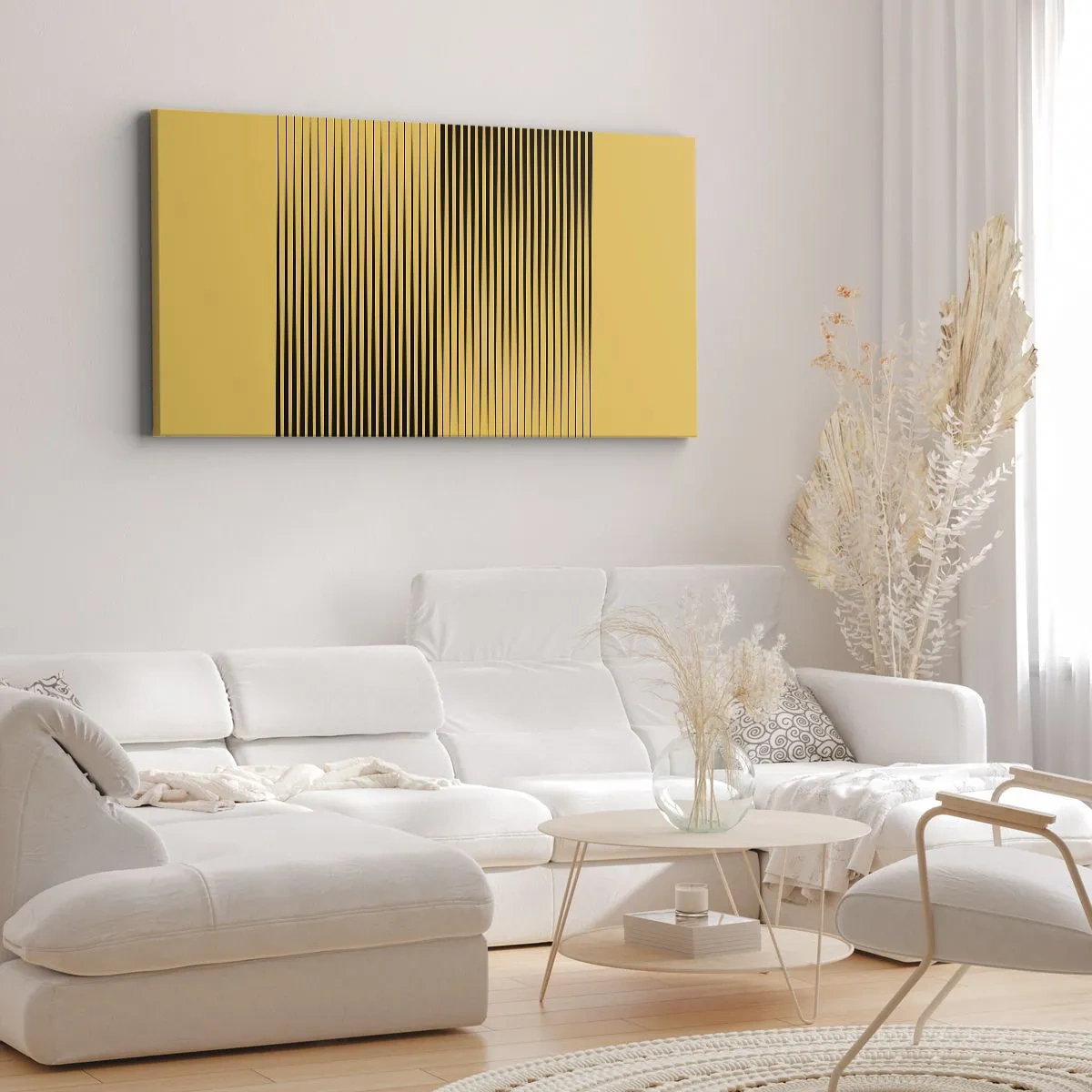 Obraz na plátne - Štvorec protikladov - 100x40 cm