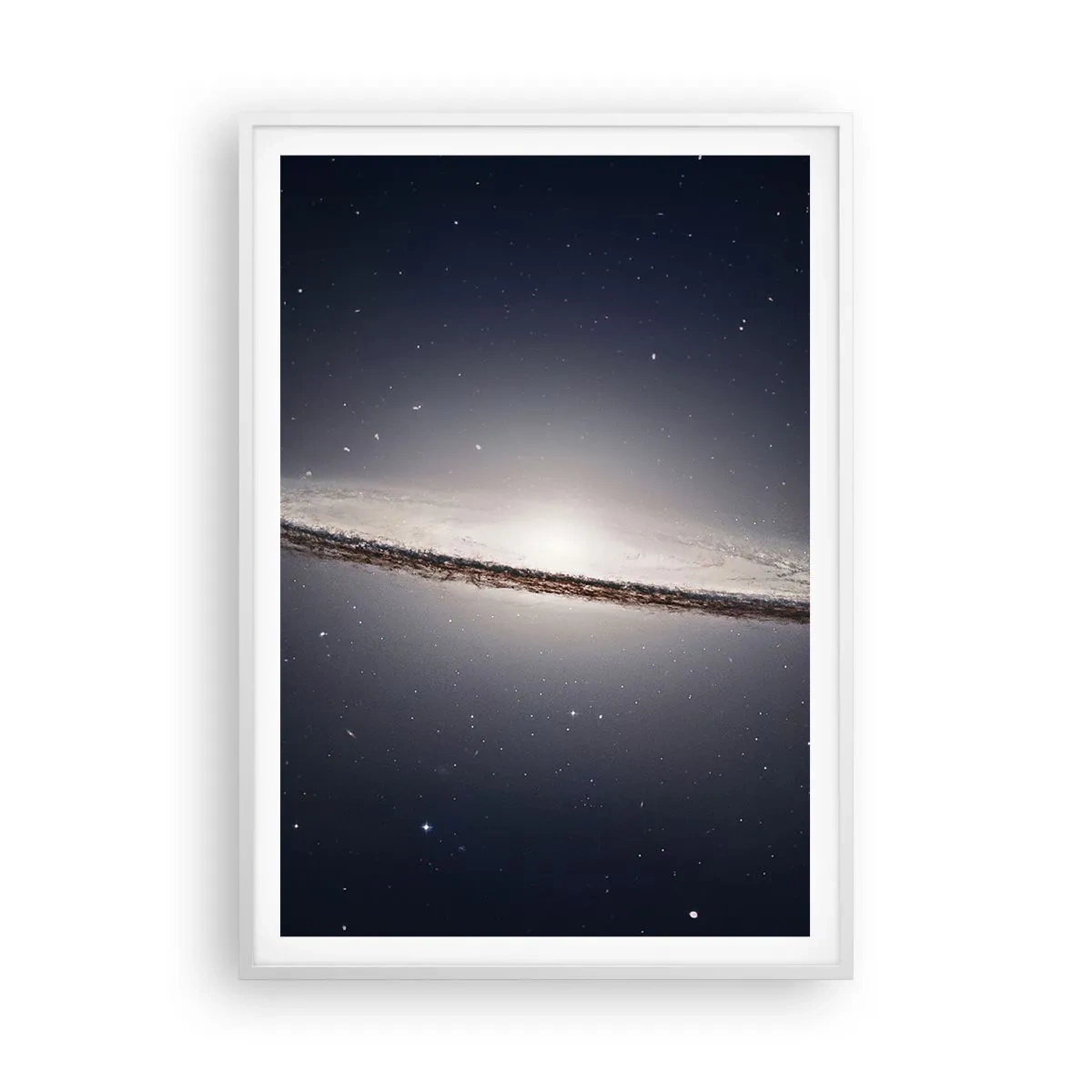 Plagát v bielom ráme - Kedysi dávno v jednej preďalekej galaxii… - 70x100 cm