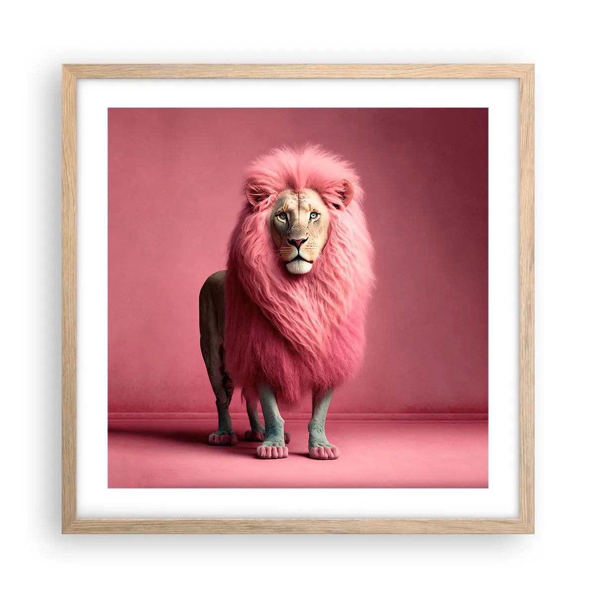 Plagát v ráme zo svetlého duba - A už sa nebojíš - 50x50 cm