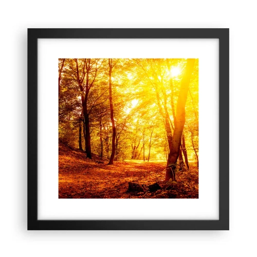Plagát v čiernom ráme - K zlatej čistinke - 30x30 cm