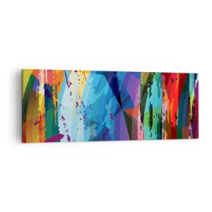 Obraz na plátne - Farebné závraty - 140x50 cm