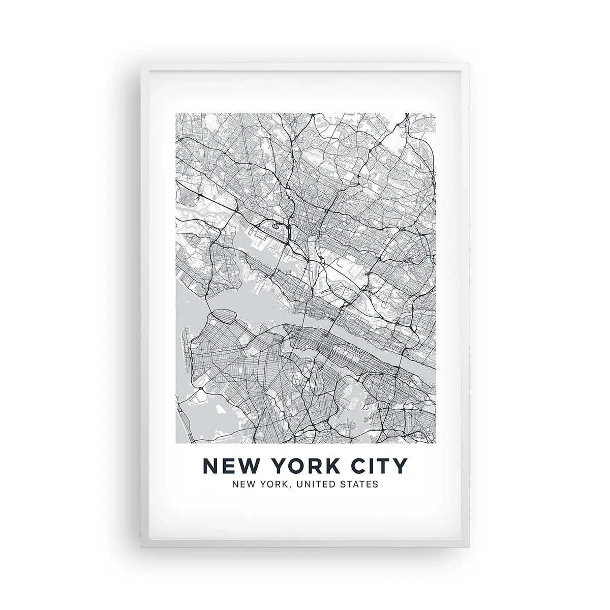 Plagát v bielom ráme - Anatómia metropoly - 61x91 cm