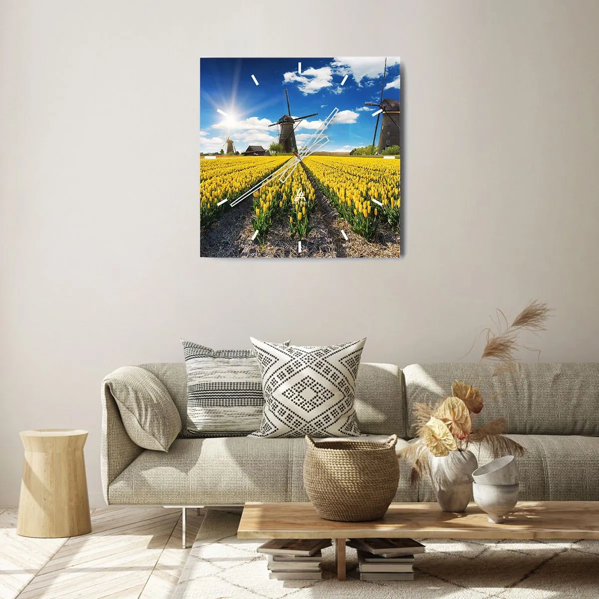 Nástenné hodiny - Viac holandský nemôže byť - 40x40 cm